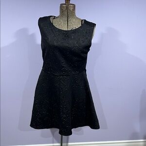 Streetwear Society Black Textured Mini Dress